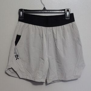 Men's BROKIG Athletic Gym Shorts in Light Gray Size medium